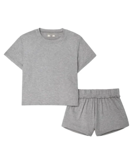 1136910 Grey Heather Aniyah Pajamas Shorts Set