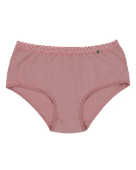 Buttermint Dusty Pink Lace Trimmed Cotton Hipsters 3 Pack